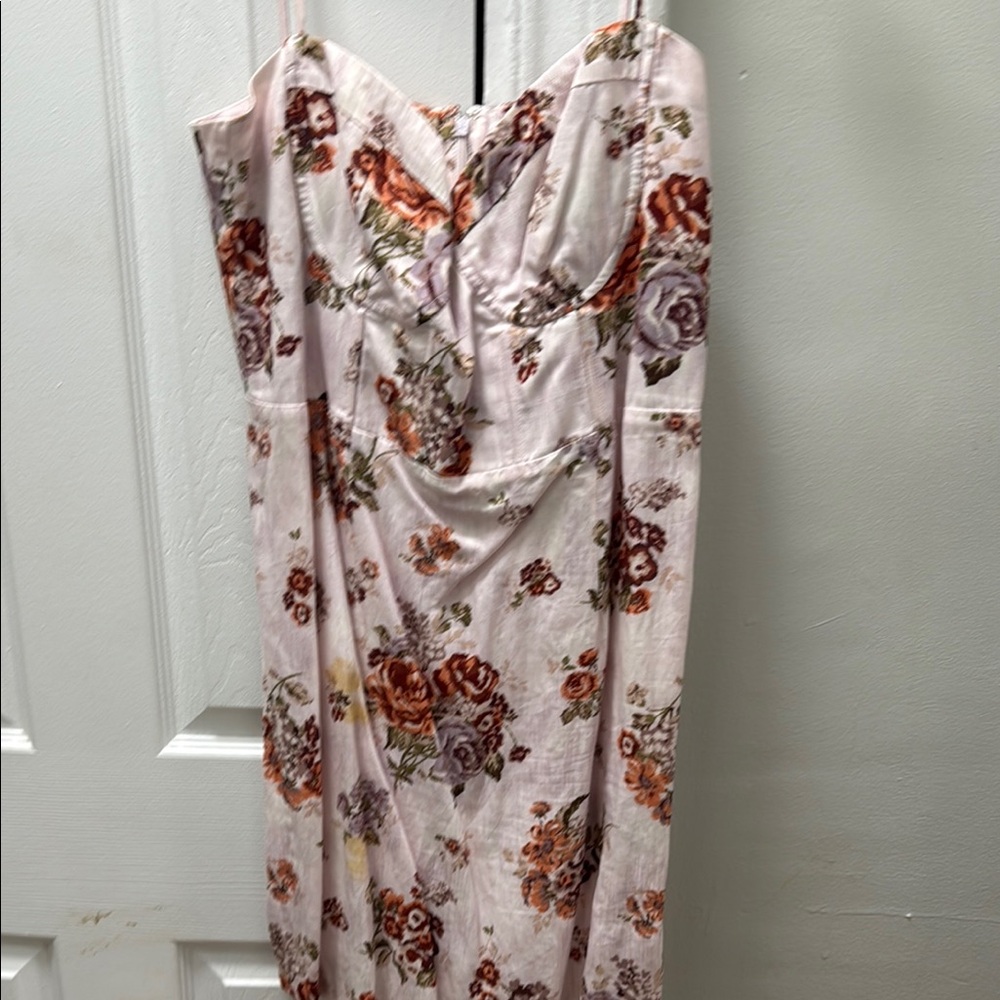 Floral Strapless Dress